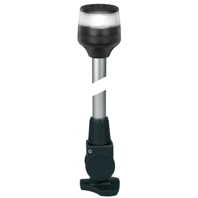 Luz de 360° Hella Marine NaviLED 360 Compact - 2nm - Base Abatible de 24" - Negro
